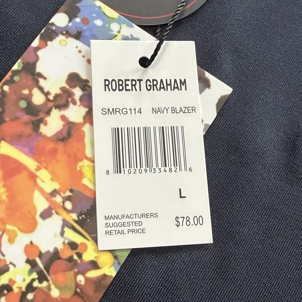 Robert Graham Monkey Business L/S Mens Sun UPF 50+ Performance Shirt Large New